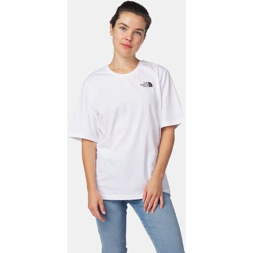 The North Face Boyfriend Simple Dome T-shirt Dames Wit Tweedehands