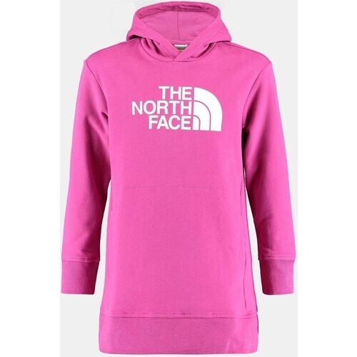 The North Face Graphic Relaxed P/O Hoodie Trui Junior Donkerroze Tweedehands