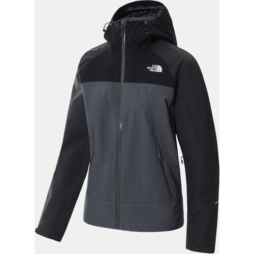 The North Face Hardshell Dames Stratos Jacket Donkergrijs/Zwart Tweedehands