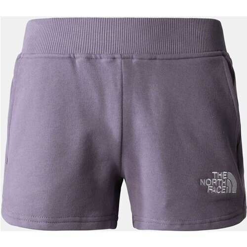 The North Face Katoenen Short Meisjes Paars Tweedehands