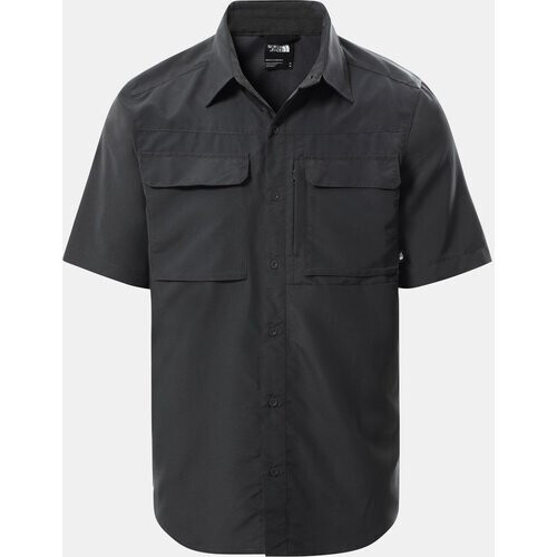 The North Face M S/S Sequoia Shirt Donkergrijs Tweedehands