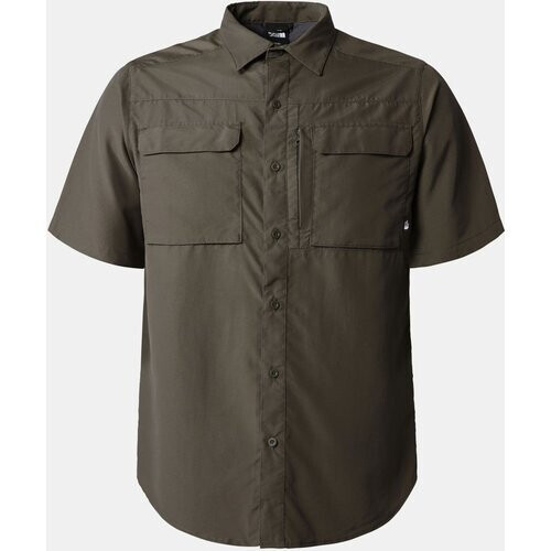 The North Face M S/S Sequoia Shirt Donkerkaki Tweedehands