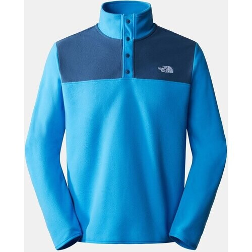 The North Face M Tka Glacier Snap-Neck Pullover Blauw/Middenblauw Tweedehands