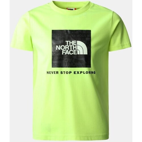 The North Face Redbox T-shirt Jongens Geel/Fluor Tweedehands