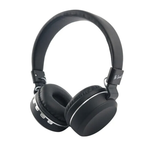 The Trend TT-OEHS - Draadloze On-Ear Bluetooth Hoofdtelefoon - Bluetooth 5.0 FM Radio Micro SD - Zwart