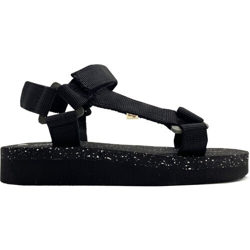 thies 1856 dames vegan Eco Trek Sandaal Vegan Zwart (W/X) Tweedehands