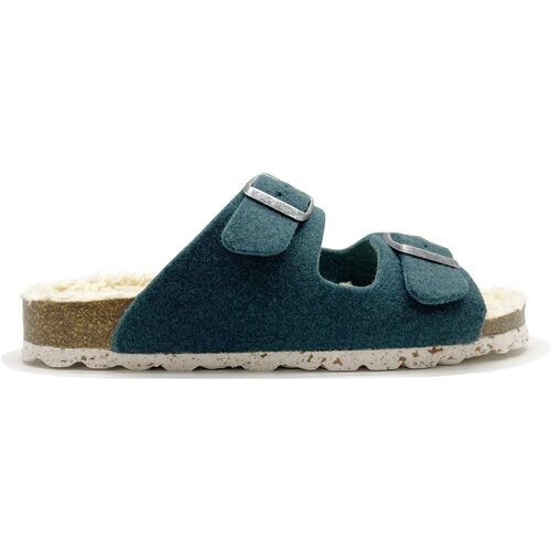 thies 1856 dames vegan Slippers Pluche Olijf Tweedehands