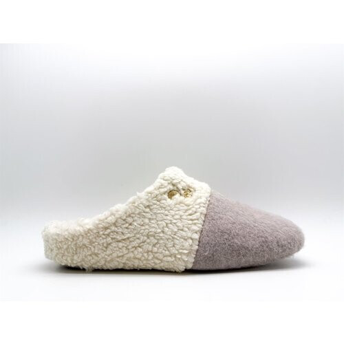 thies dames vegan Pantoffels Teddy Mix Taupe Beige Tweedehands