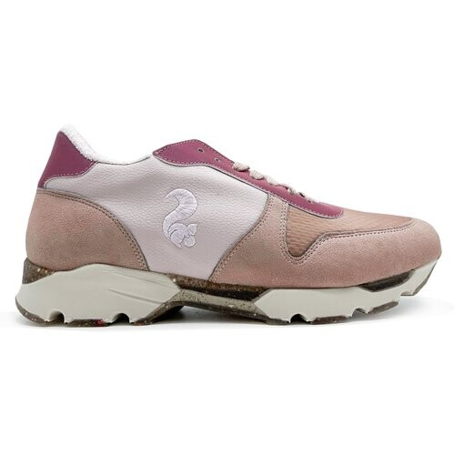 thies dames vegan Runner Sneakers Eco Squirrel Algae Cork Antiek Roze Tweedehands