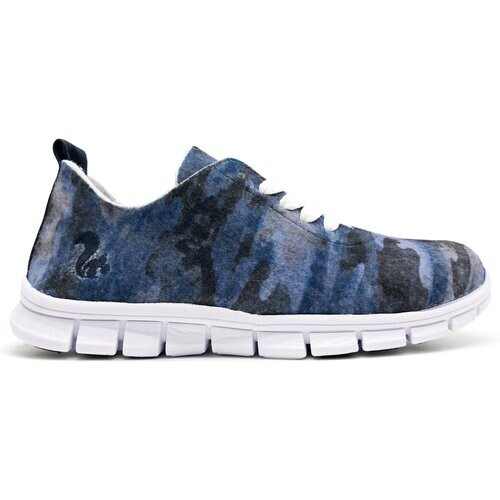 thies dames vegan Sneakers Runner Camo Blauw Tweedehands