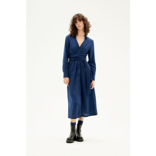 Thinking MU dames vegan Amy Blauwe Jurk Tweedehands