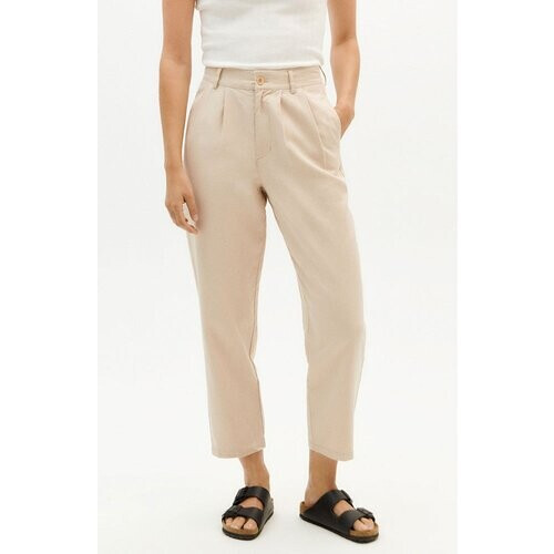 Thinking MU dames vegan Broek Parel Rina Beige Tweedehands