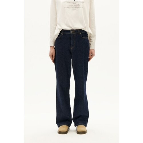 Thinking MU dames vegan Jeans Theresa Donker Marineblauw Tweedehands