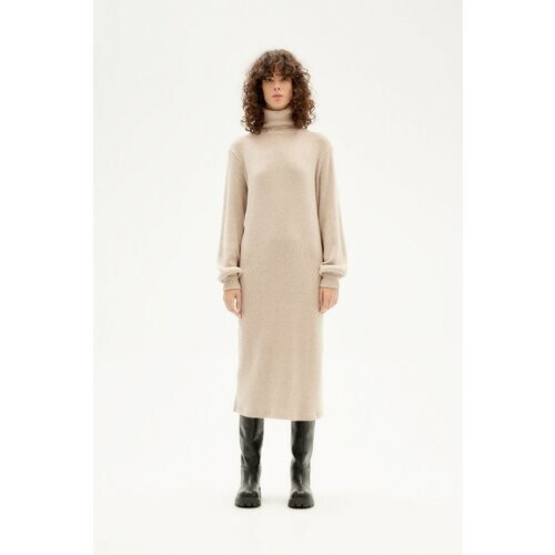 Thinking MU dames vegan Jurk Amaia Gebreid Camel Tweedehands