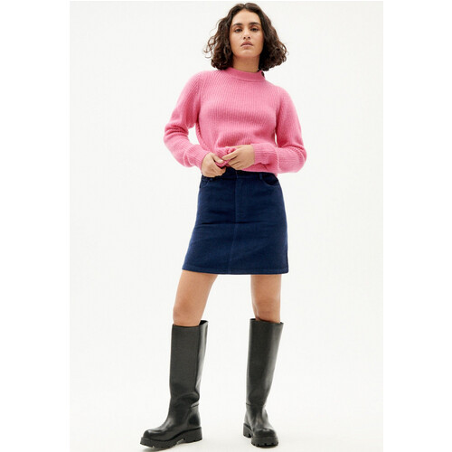 Thinking MU dames vegan Rok Marsha Corduroy Blauw Tweedehands