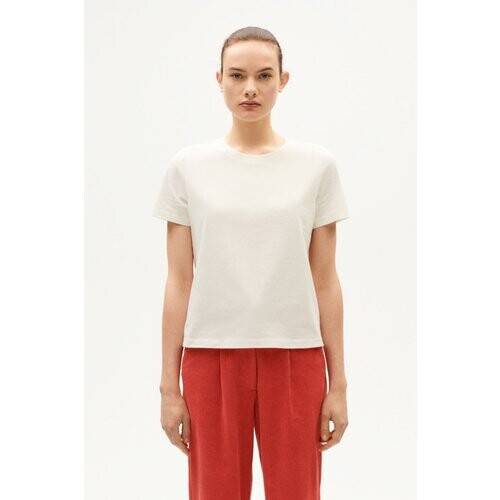 Thinking MU dames vegan T-Shirt Ida Wit Tweedehands