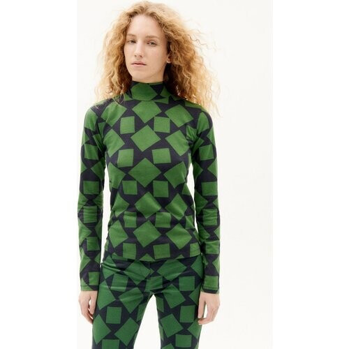 Thinking MU dames vegan Top Ellen Squares Groen Tweedehands