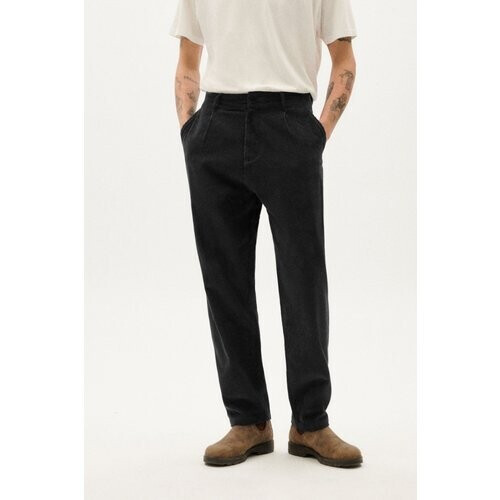 Thinking MU mannen vegan Broek Wotan Corduroy Zwart Tweedehands