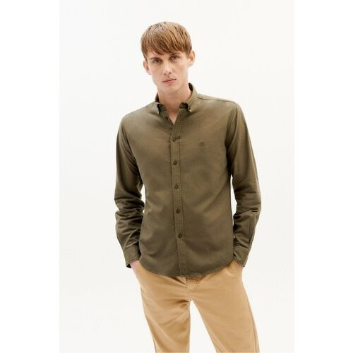 Thinking MU mannen vegan Sol Ant Groen Overhemd Tweedehands