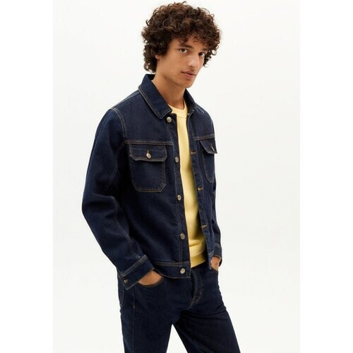 Thinking MU mannen vegan Spijkerjack Odonata Donkerblauw Tweedehands