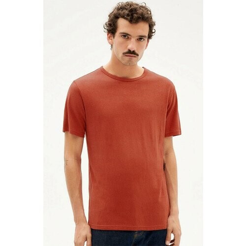 Thinking MU mannen vegan T-Shirt Klei Rood Tweedehands