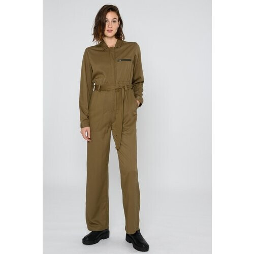 ThokkThokk dames vegan Jumpsuit Donker Olijf Tweedehands