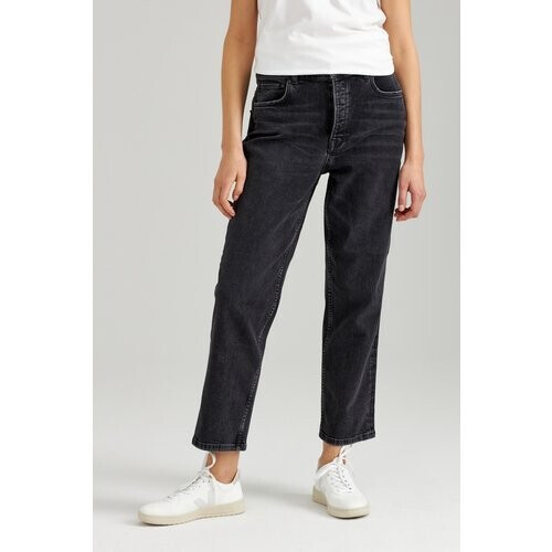 ThokkThokk dames vegan Rechte Cropped Jeans Middengrijs Tweedehands