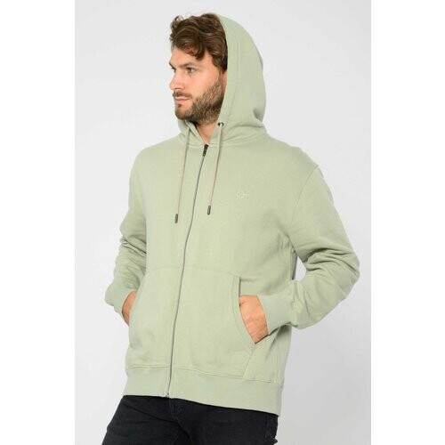 ThokkThokk mannen vegan Hoodie Met Rits Desert Sage Groen Tweedehands