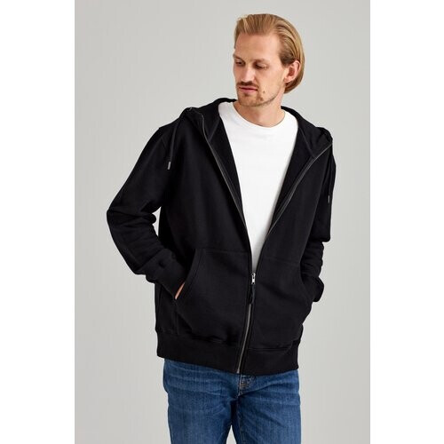 ThokkThokk mannen vegan Hoodie Met Ritssluiting Zwart Tweedehands