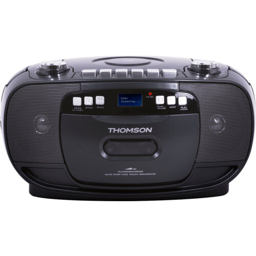 Thomson RK200DAB - Draagbare Radio CD speler - DAB+ - Cassette - Zwart
