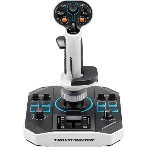 Thrustmaster Sol-R 1 - Flightstick - 44 actieknoppen - Wit Zwart Tweedehands