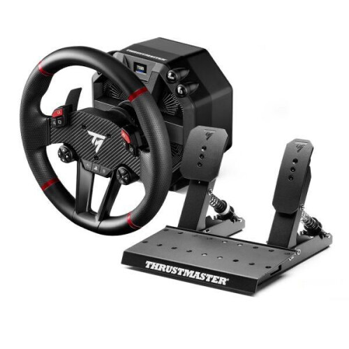 Thrustmaster T598 - Stuurwiel + pedalen - Bedraad USB - Zwart Rood Tweedehands