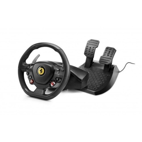 Thrustmaster T80 Ferrari 488 GTB Edition - Racestuur met pedaalset - Officiële licentie PS4 PS5 - Zwart Tweedehands