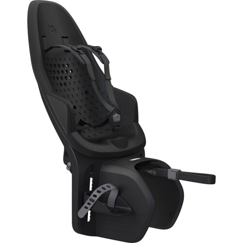 Thule Yepp 2 maxi - Fietszitje - Veiligheidsgesp en verstelbare voetsteunen - Midnight black