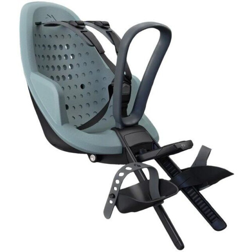 Thule Yepp 2 mini - fietsstoeltje - schokabsorberend zitje - Mid Blue Tweedehands