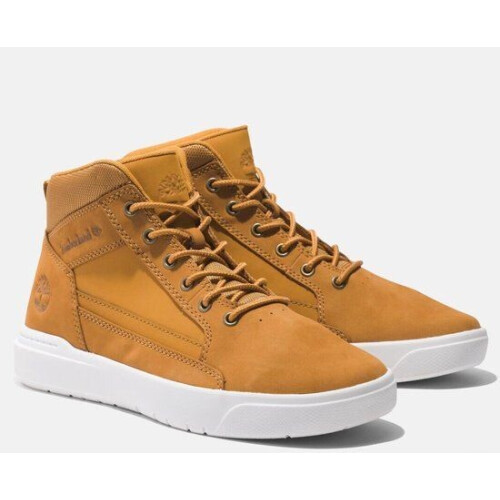 Timberland Allston - Halfhoge Sneaker - Vetersluiting en Comfortabel Voetbed - Wheat (41.5) Tweedehands