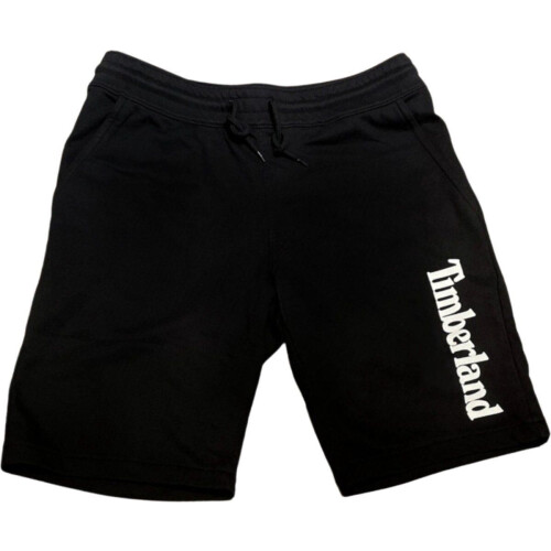 Timberland Fleece Shorts - Korte broek - Elastische taille met trekkoord - Zwart - Maat S
