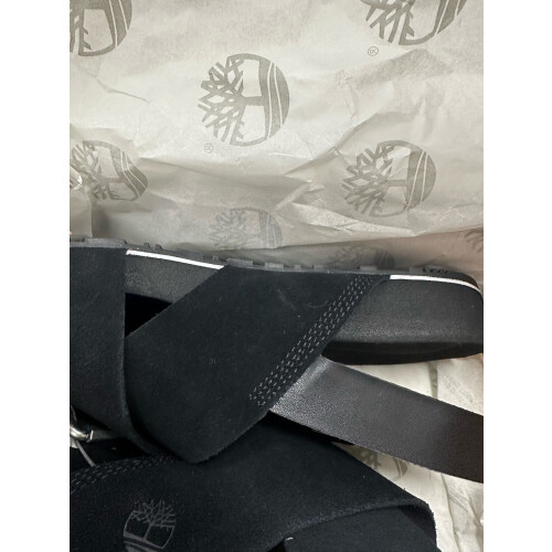 Timberland Malibu Waves Basic X Strap - Dames Sandalen - Verstelbare gespsluiting - Jet Black