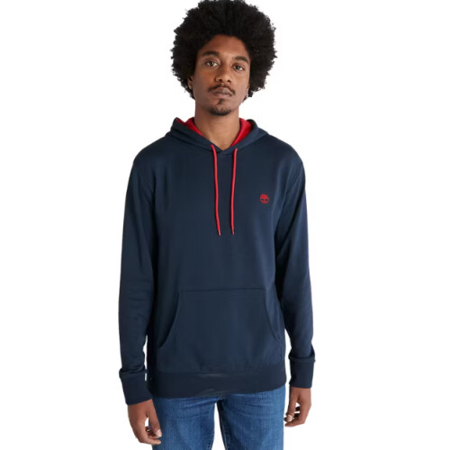 Timberland Oyster Loopback Hoodie - Regular fit - Verstelbare capuchon - Navy - Heren - Maat 3XL