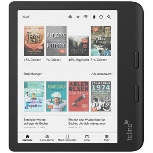 Tolino Vision Color - E-reader - E-inkt Kaleido 7"1264 x 1680 Pixels - Zwart