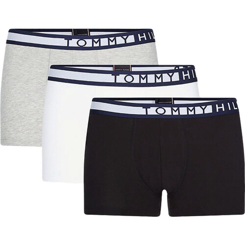 Tommy Hilfiger Onderbroek - Aansluitend - 95% organisch katoen - Zwart - Wit - Grijs - Donkerblauw (3 stuks) Tweedehands