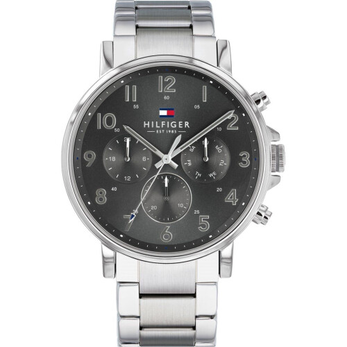Tommy Hilfiger TH1710382 - Heren Horloge - MultifunctieØ 44 mm - Zilverkleurig