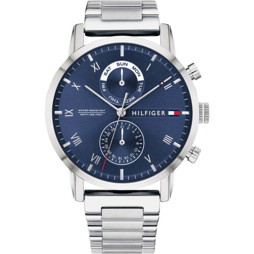 Tommy Hilfiger TH1710401 - Horloge - Multifunctie - ZilverkleurigØ 44 mm Tweedehands