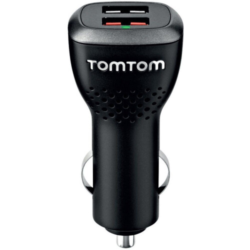 TomTom Snelle dubbele oplader - Oplader - Laadt 2 apparaten tegelijk op - Zwart