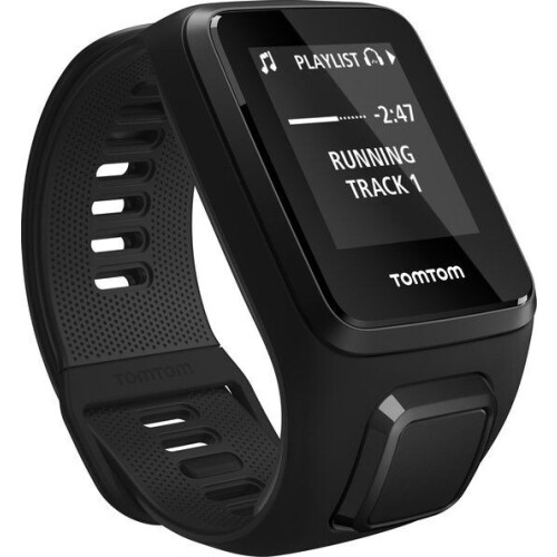 TomTom Spark 3 - Sporthorloge - GPS Hartslagmeter Muziekfunctie - Zwart + Hoofdtelefoon (L) Tweedehands