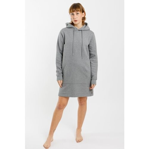 TORLAND dames vegan Jurk Hoodie Streeter Mid Heather Grey Tweedehands