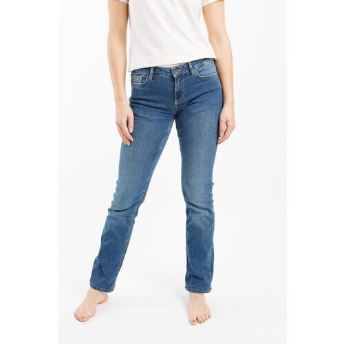 TORLAND dames vegan Rechte Jeans Joan Mid Indigo Blauw Tweedehands