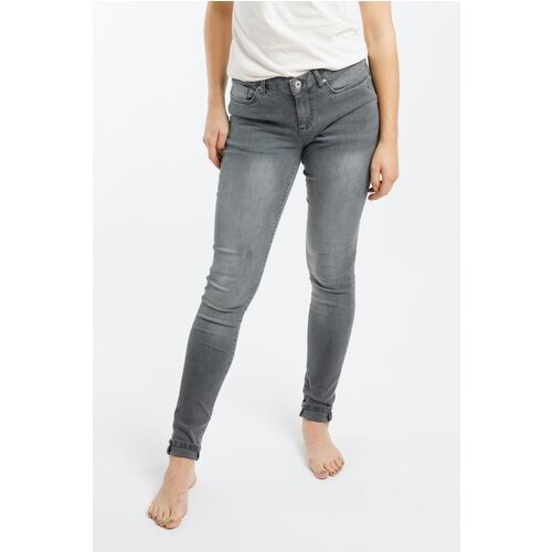 TORLAND dames vegan Skinnyjeans Roze Grijs Tweedehands