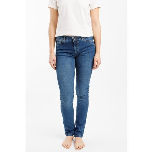 TORLAND dames vegan Slim Jeans Regular Teresa Mid Indigo Blue Tweedehands