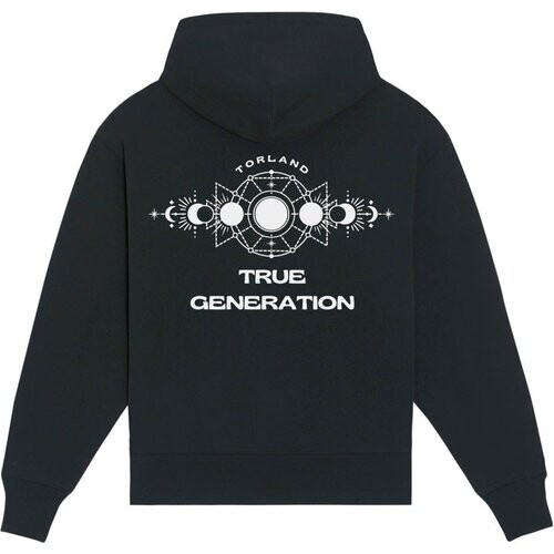 TORLAND mannen vegan Hoodie Slammer Heavy Zwart Tweedehands